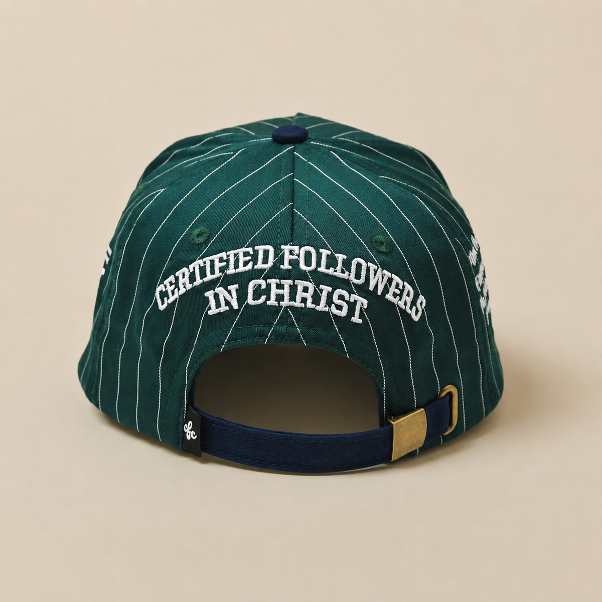 CFC snapback embroidery detail