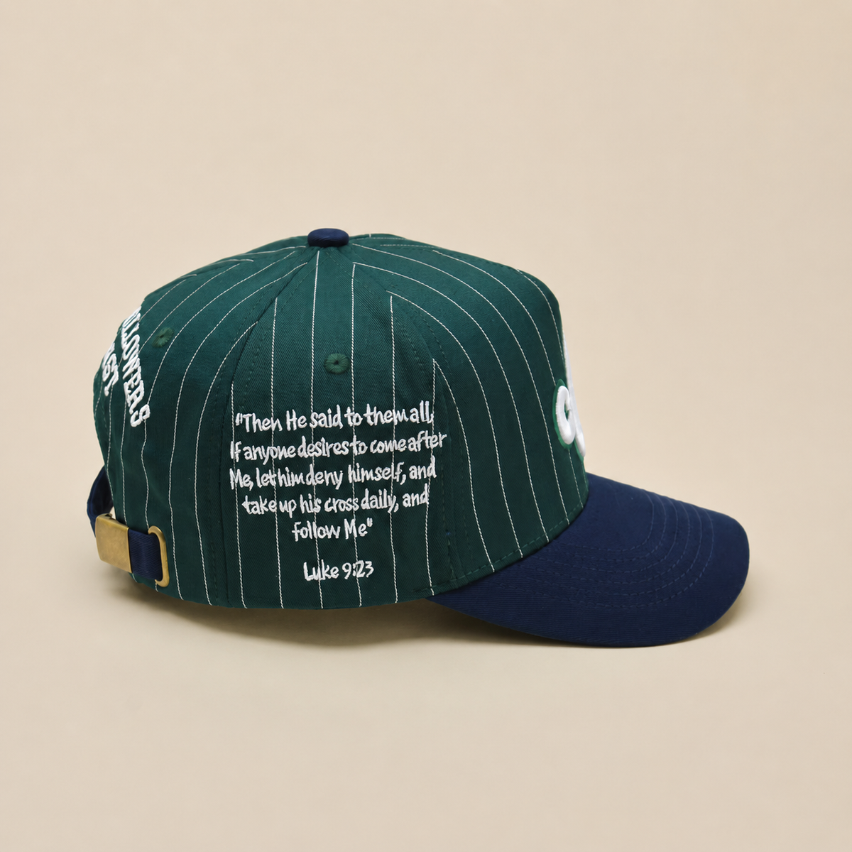 CFC snapback embroidery detail